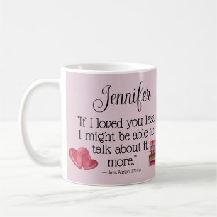 Mug Livre littéraire Don d'amour Jane Austen Citation