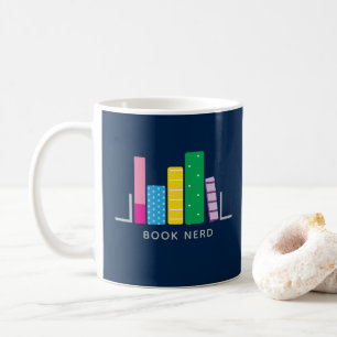Mug Livre Nerd Marine Vert bleu