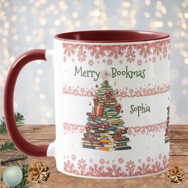 Mug Livre personnalisé avec Motif de flocons de neige  (Créateur téléchargé)