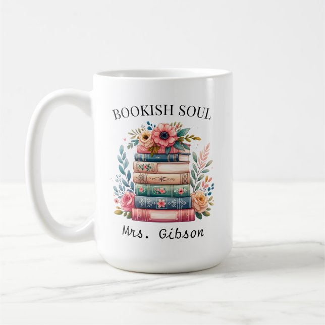 Mug Livre personnalisé Soul livre Lover livre cadeau v (Gauche)