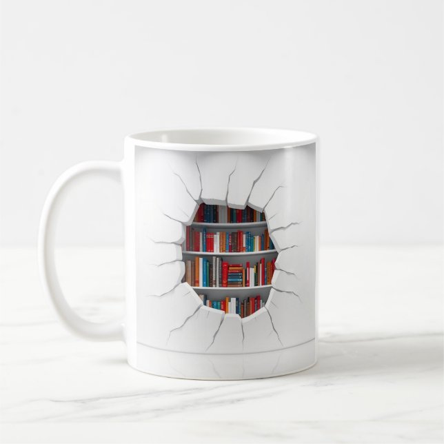 Mug livres 3D apparaissent à travers la conception de  (Gauche)
