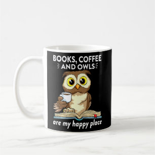 Mug Livres Café Et Chouettes Professeur Lecture Étudia