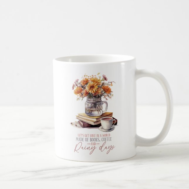 Mug Livres, café et jours pluvieux (Droite)