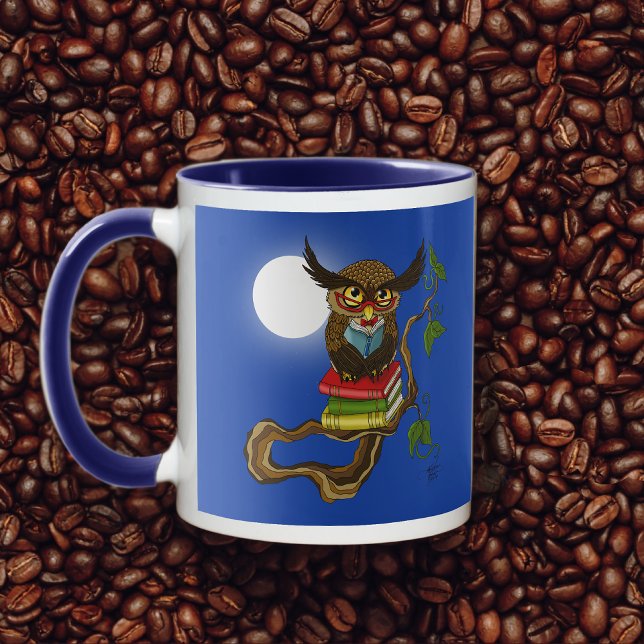 Mug Livres Cute Owl (Créateur téléchargé)