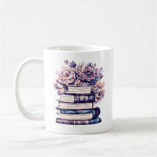 Mug Livres d'antiquités personnalisés et Roses