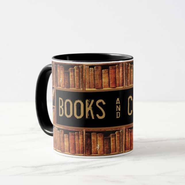 Mug Livres et café (Devant gauche)
