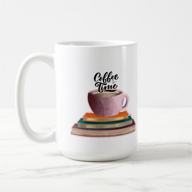 Mug Livres et Café (Gauche)