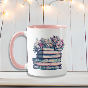 Mug Livres et café est tout ce dont j'ai besoin Fleu