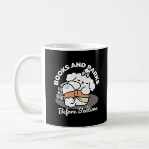 Mug Livres et écorces - Conception de lecture de chien