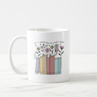 Mug Livres Floraux Esthétiques C'est Une Bonne Journée