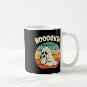 Mug Livres Ghost Halloween Vintage enseignant livre Li