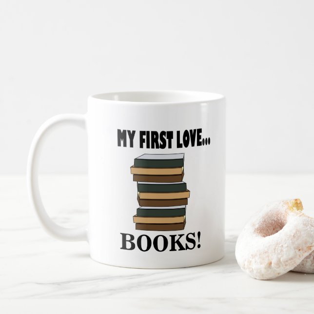 Mug Livres Mon Premier Amour Livres  (Avec donut)