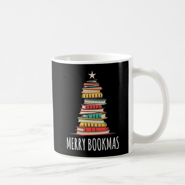 Mug Livres Noël Arbre Joyeux Livres (Droite)