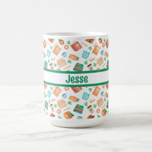 Mug Livres Personnalisés, Café, Thé, Succulents,