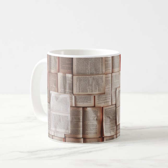 Mug Livres vintages (Devant gauche)