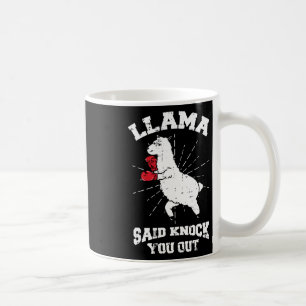 Mug Llama Dit Vous Frapper En Boxe Drôle Halloween Gi
