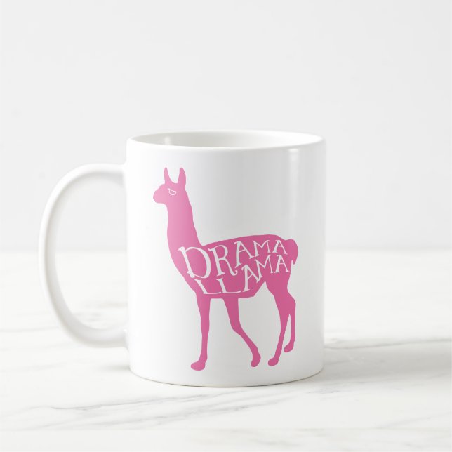 Mug Llama Drama Rose (Gauche)