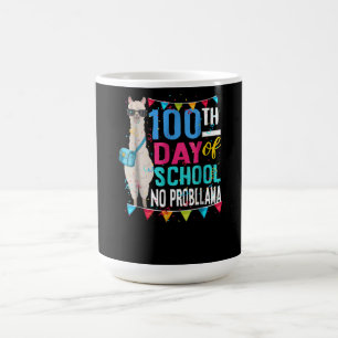 Mug Llama Gift 100 Jours D'École Pas De Prob Llama