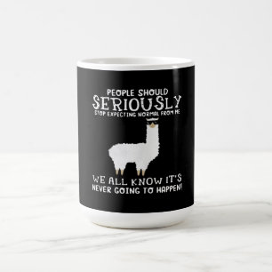 Mug Llama Gift   Les gens devraient être sérieux