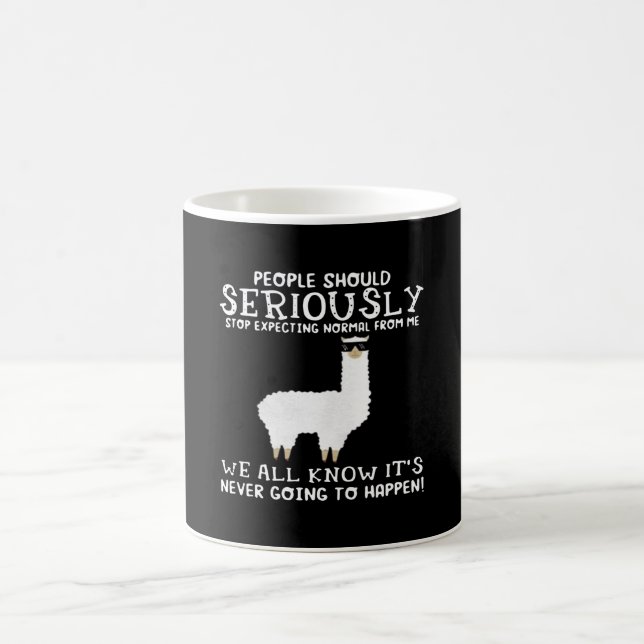 Mug Llama Gift| Les gens devraient sérieusement (Centre)