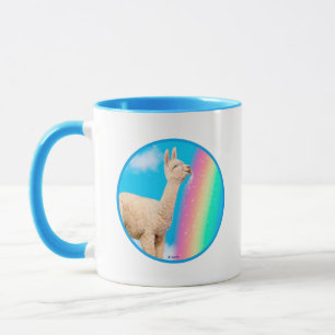 Mug Llama Licking Rainbow