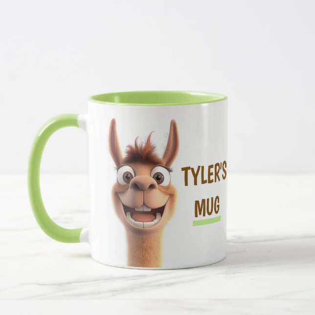 Mug Llama personnalisée avec nom (Gauche)