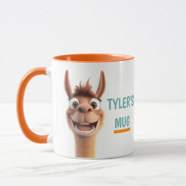 Mug Llama personnalisée avec nom (Gauche)