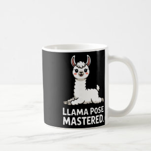Mug Llama Pose Maîtrisée Art Lama Yoga Mignon _1