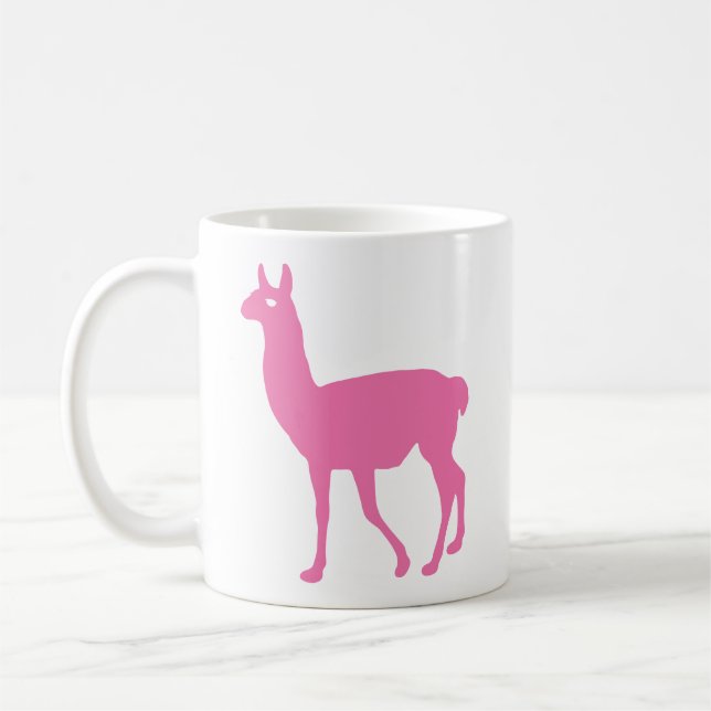 Mug Llama rose (Gauche)