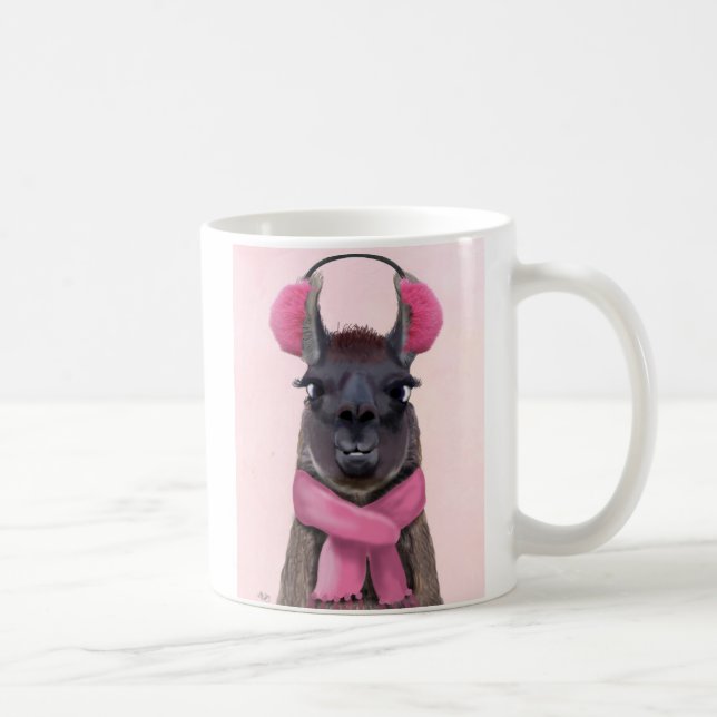 Mug Llama rose (Droite)