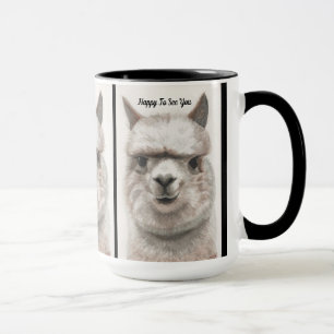 Mug Llama Smile Personnalise la grosse purée de café