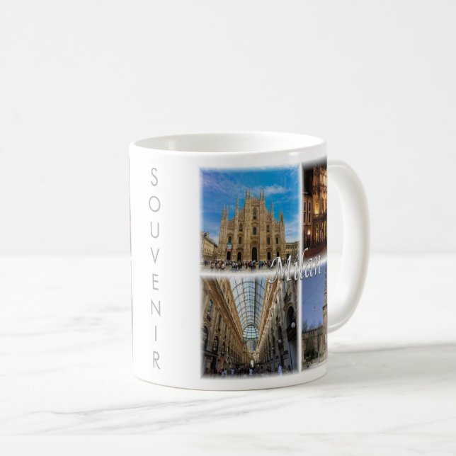 Mug LMD117 Mosaïque MILAN, Lombardie, Italie, (Devant droit)