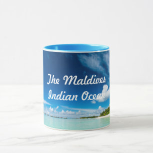 Mug L'Océan Indien des Maldives de vue de l'eau