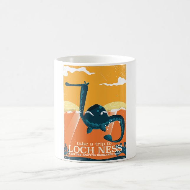 Mug Loch Ness Écosse highlands vintage monstre (Centre)