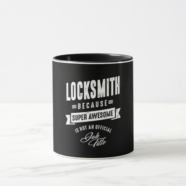 Mug Locksmith Travail Titre du travail Cadeau (Centre)