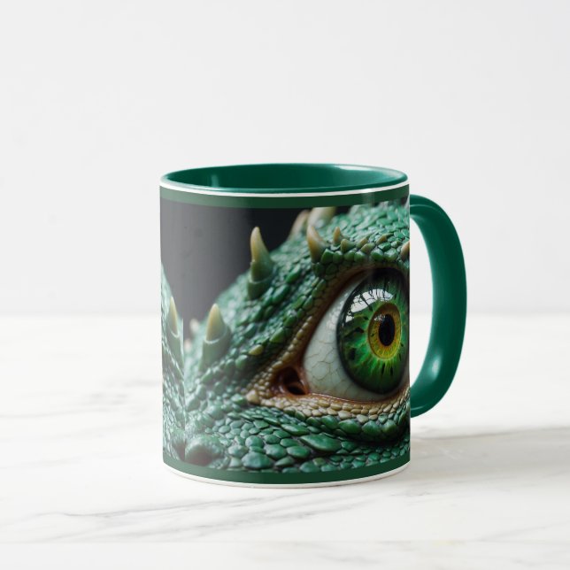 Mug L'oeil d'un Imaginaire-dragon Art (Devant droit)