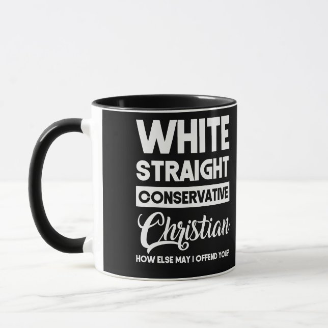 Mug L'offensive chrétienne conservatrice droite blanch (Gauche)