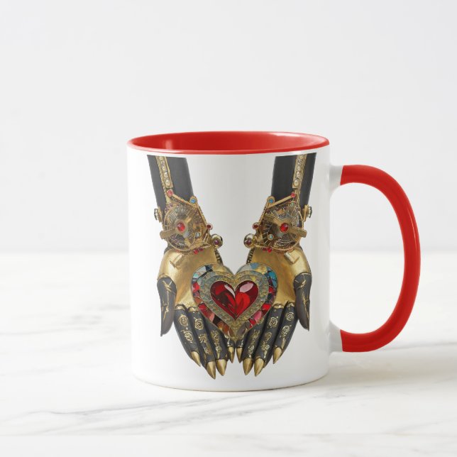 Mug L'Offrande - Cœur dans les Mains (Droite)