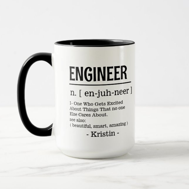 Mug Logiciel étudiant en ingénierie de définition d'in (Gauche)