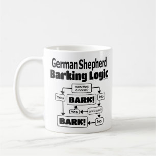 Mug Logique allemande d'écorce berger