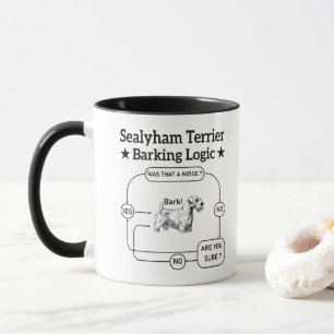 Mug Logique d'aboiement de Terrier Sealyham Chien drôl
