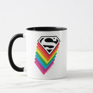 Mug Logo à arc-en-ciel superman