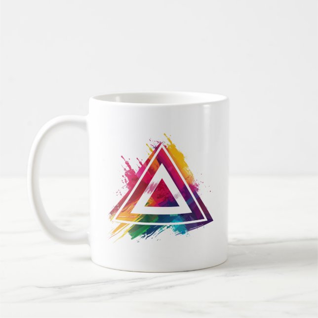 Mug Logo Abstrait coloré de Trigon Designs (Gauche)