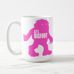 Mug Logo adorable de LI'L BIGFOOT - Sasquatch rose