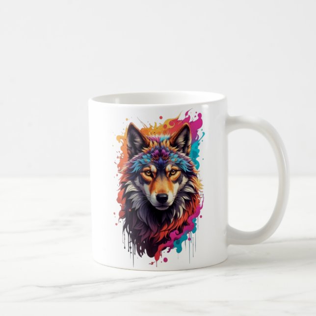 Mug Logo animal Wolf Design-87694 (Droite)