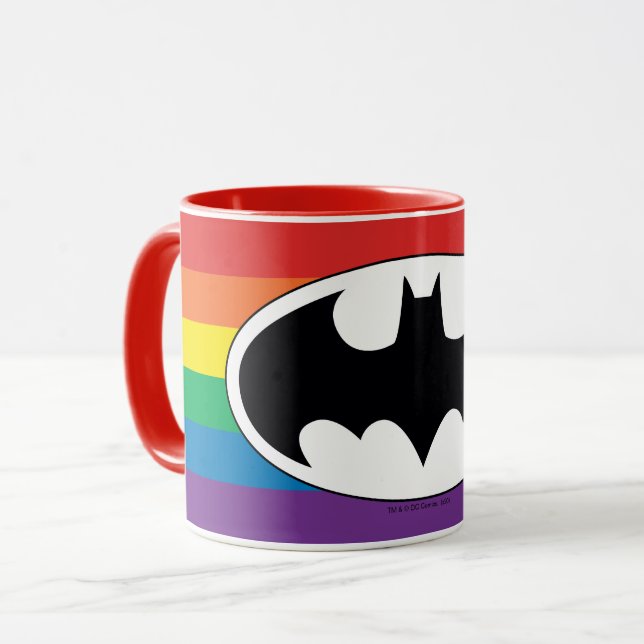 Mug Logo Arc-en-ciel Batman (Devant gauche)