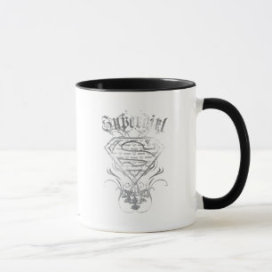 Mug Logo argenté de fantaisie de Supergirl