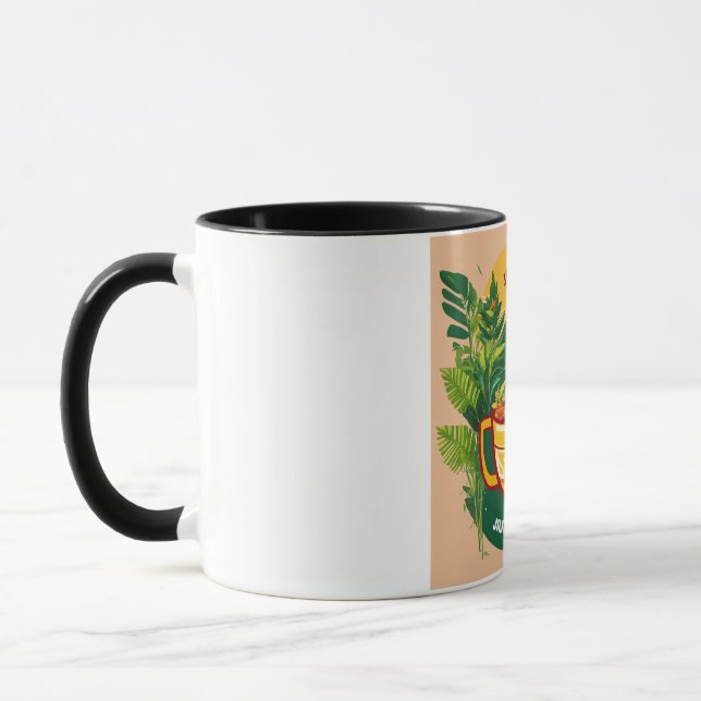Mug Logo avec le texte coupe jungle (Gauche)
