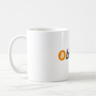 Mug Logo Bitcoin grand avec symbole Bitcoin orange