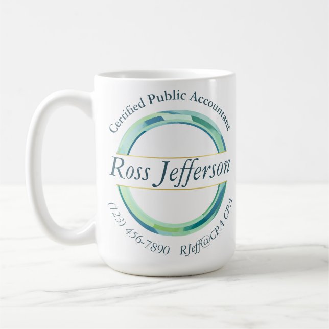 Mug Logo Cercle Bleu (Gauche)